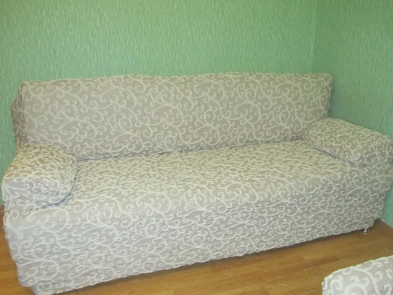 ЧЕХОЛ НА 3ХМ ДИВАН ЖАККАРД ВОЛНЫ