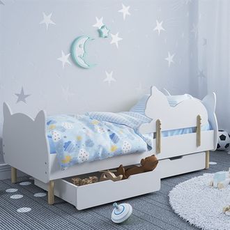 Кровать детская Котенок с ящиками