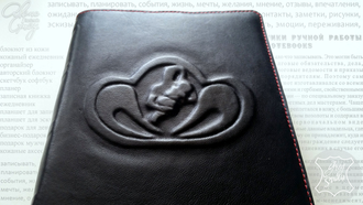 аксессуары из кожи, обложка для книги, кожаная обложка, кожаный аксессуар, обложка с тиснением