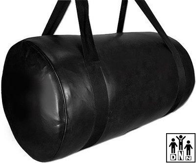 Боксёрский мешок горизонтальный DNN из кожи 90х45 см (Чехол натуральная кожа)