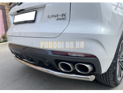 Защита заднего бампера Папа Тюнинг d60 для CHANGAN UNI-K 2023-