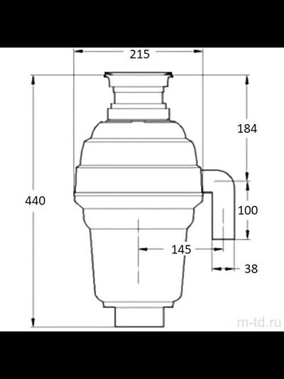 Измельчитель пищевых отходов Bone Crusher, Модель BC 1000