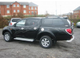 Кунг SJS на Mitsubishi L200 удлиненный кузов 2013-2014-2015 г.в. цвет чёрный металлик X08