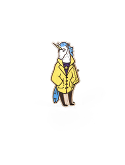 значок единорог в пальто в СПб