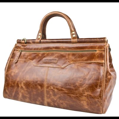 Кожаный саквояж Altamura Premium cognac (арт. 4025-53)