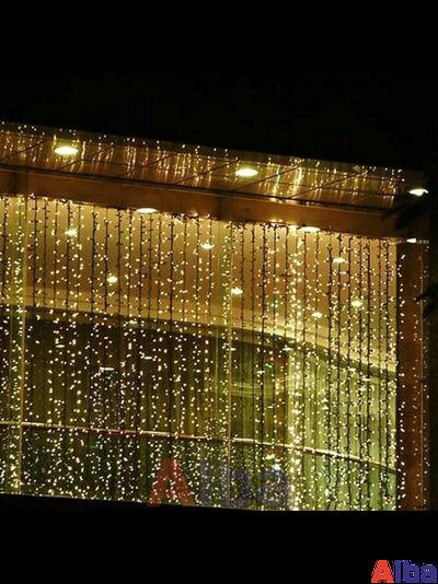 Занавес 2*1.0 м, ТЕПЛЫЙ БЕЛЫЙ, IP 65 постоянное свечение