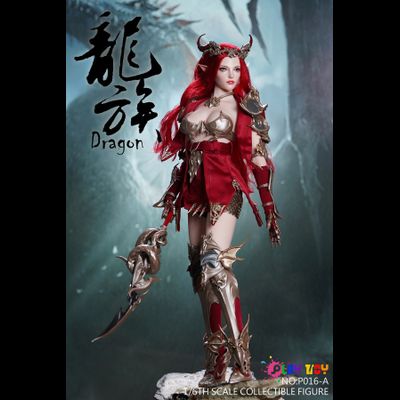 ПРЕДЗАКАЗ - Эльфийка-воин в красном- КОЛЛЕКЦИОННАЯ ФИГУРКА 1/6 Dragon Elves golden (P016A) - PLAY TOY ?ЦЕНА: 26700 РУБ?