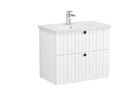 Модуль с круглой раковиной, Vitra Root Groove, 80 см, 2 ящика, матовый белый, 69436