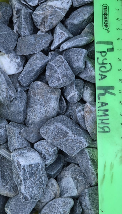 Черный мрамор галтовка, фракция 40-60 мм