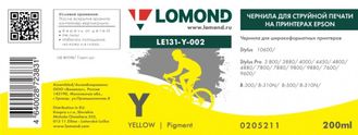 Чернила для широкоформатной печати Lomond LE131-Y-002