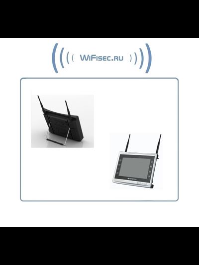 Комплект уличного WiFi/LAN видеонаблюдения, монитор 11" с DVR и 4 беспроводные видеокамеры, Full HD