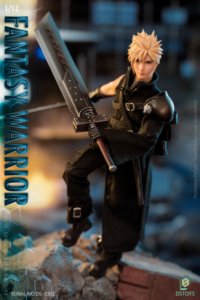 Клауд Страйф (Final Fantasy VII Remake) - КОЛЛЕКЦИОННАЯ ФИГУРКА 1/12 Fantasy Warrior Cloud Piece (DS-2301) - DSTOYS