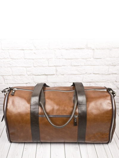 Кожаный портплед / дорожная сумка Torino Premium 
cog/brown (арт. 4037-03)