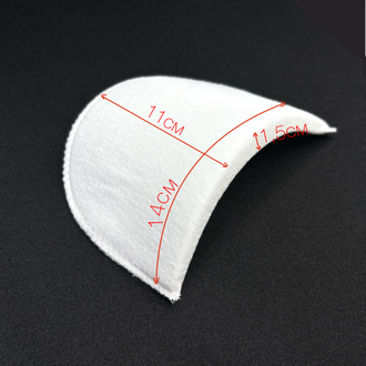 Подплечники с липучкой ВО-14, цв. Белый (14х11х1,5)