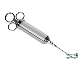 ШПРИЦ КУЛИНАРНЫЙ ДЛЯ ВВЕДЕНИЯ МАРИНАДОВ, ДЛИНА ИГЛЫ 65ММ, НЕРЖ.СТАЛЬ