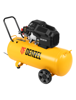 Компрессор воздушный DKV2200/100, Х-PRO 2.2 кВт, 400 л/мин, 100л Denzel