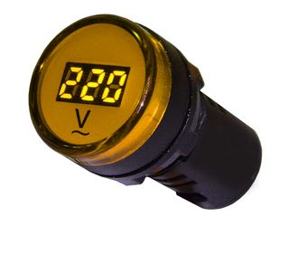 Вольтметр цифровой AD22-22DVM желтый AC 80-500В