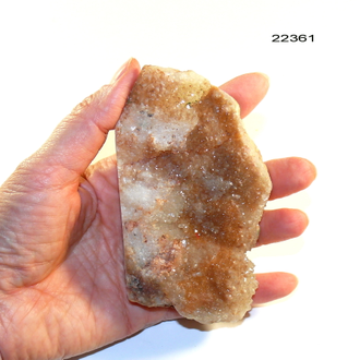 Квацево-халцедоновая щетка природная (необработанная) арт.22361: 158г - 107*56*17мм
