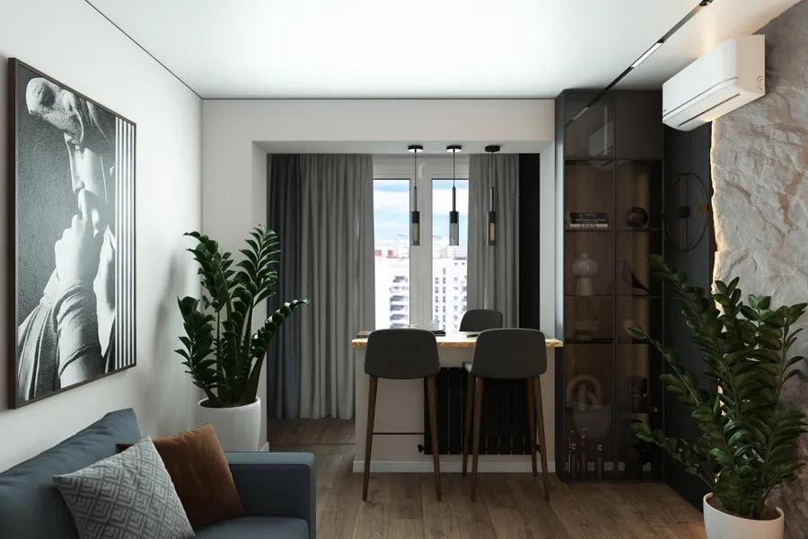 2-х комн.квартира 61 м. кв. Гостиная