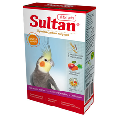 Sultan для средних птиц "Трапеза с овощами и экзотическими фруктами" 0,5 кг