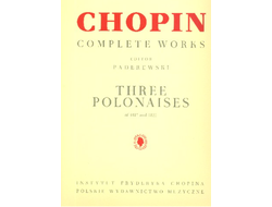 Chopin, Frédéric 3 Polonaises for piano