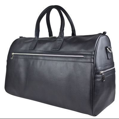 Кожаная дорожная сумка Caspoli Premium black (арт. 
4040-51)
