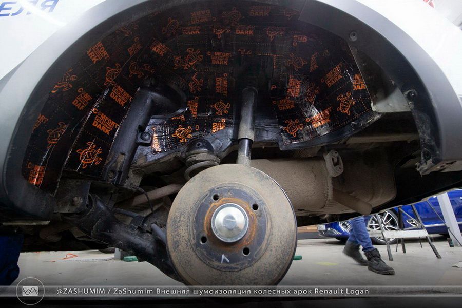 Подкрылки с шумоизоляцией рено логан 2
