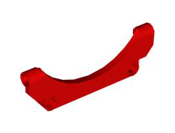 Technic, Panel Car Mudguard Arched 9 x 1 x 3 Straight Top, Red (6618 6508526)