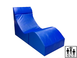 Терапевтическое релаксирующее кресло "Кубик" Большой - L60xB40xH50 синий