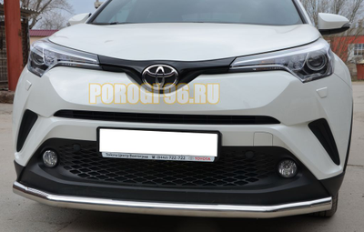 Защита переднего бампера d60 для Toyota C-HR (2018-...)