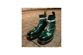 Ботинки Dr. Martens женские зеленые на осень