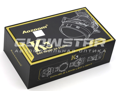 Билед модули Aozoom K3 Dragon Knight New DK200 (III поколение) 3.0 дюйма, 2 чипа, 5500K, 12V, 50W/60W, крепление 3R
