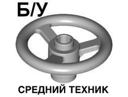 ! Б/У - Technic, Steering Wheel Small, 3 Studs Diameter, Light Bluish Gray (2819 / 4211578 / 4580510) - Б/У