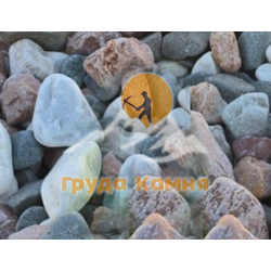 Крошка микс мраморная галтовка, фракция 40-60 мм