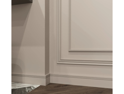 Напольный плинтус Decor-Dizayn DD717, для покраски, влагостойкий, ударопрочный, 2 метра