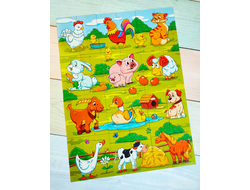 Пазл магнитный "Кто живет на ферме?"