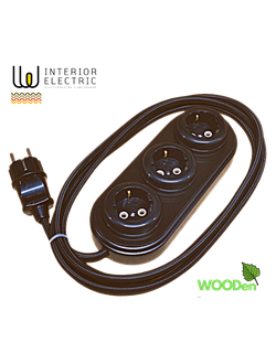 удлинитель  коричневый