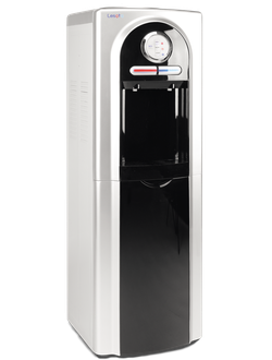 Кулер для воды LESOTO 555 LD-C silver-black с охлаждением, со шкафчиком