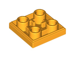 Tile, Modified 2 x 2 Inverted, Bright Light Orange (11203 6132853 6491824)