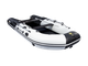Лодка Ривьера 4300 Килевое надувное дно &quot;Комби&quot; светло-серый/черный