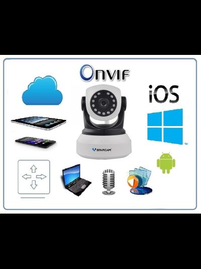 VStarcam. Видеоняня моторизированная WiFi/LAN видеокамера с DVR, HD