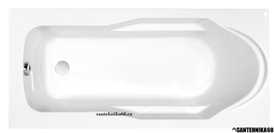 Ванна акриловая прямоугольная Cersanit SANTANA (рама+панель)