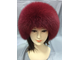 Женская шапка норковая Боярка комбинированная Лилия натуральный мех зимняя  бордовая Арт. ц-0116
