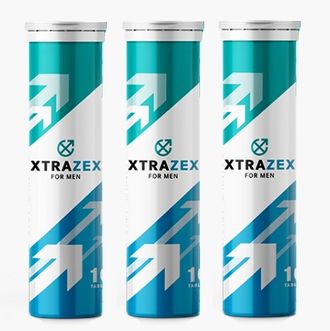 Xtrazex effervescent tablets for men (3 pieces)