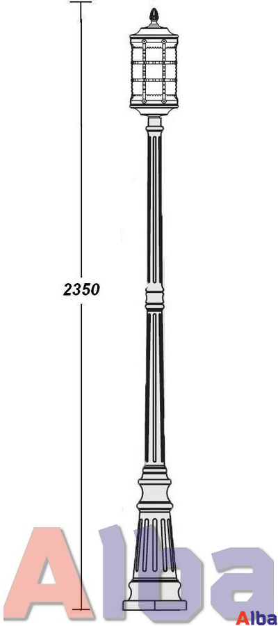 Barselona 81209 bl Парковый светильник