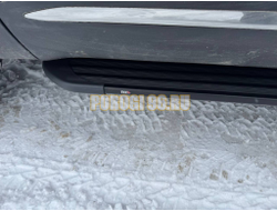 Пороги алюминиевые "Slim Line Black" 1720 мм ТСС для Tenet T8 4WD 2025-