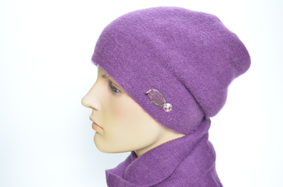 Берет и шарф Vizio 5122 фиолетовый