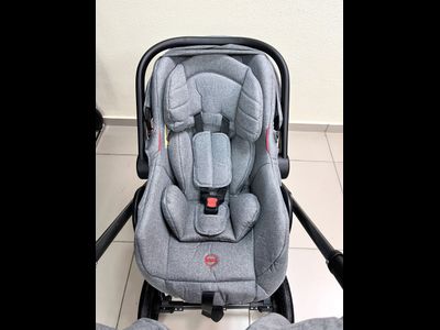 Детская коляска 3 в 1 Lovamama V9 Серый