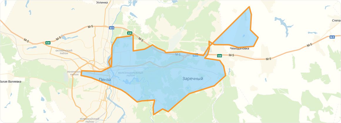 Карта доставки