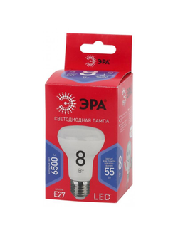 Лампа светодиодная ЭРА LED R63-8W-865-E27 R 8Вт Е27 6500К Б0045336